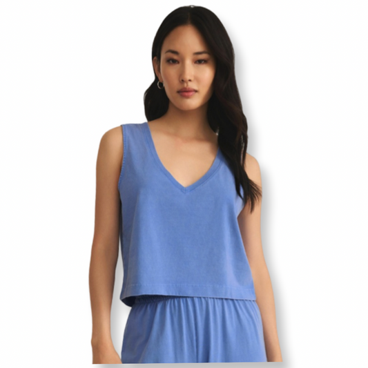 Z-Supply Sloane V-Neck Top Bay Blue