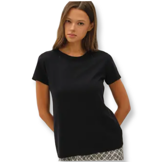 BC Garment Dyed Cotton Slub Tee Black