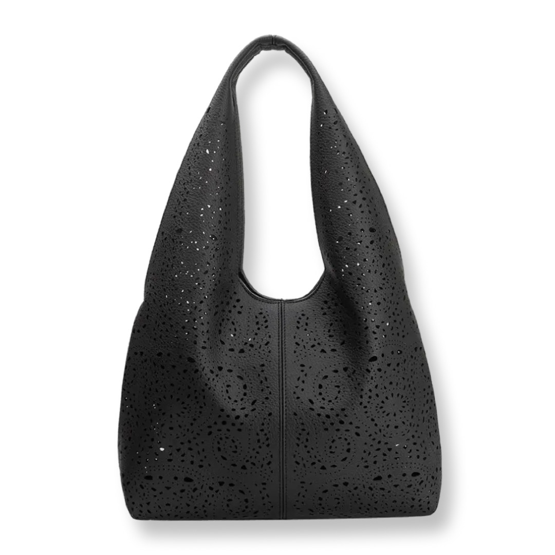 Melie Bianco Black Recycled Vegan Tote Bag