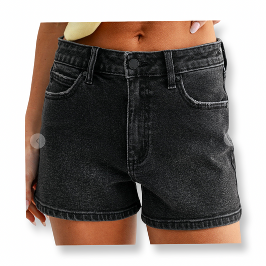 Just Usa Classic Hem Short Black