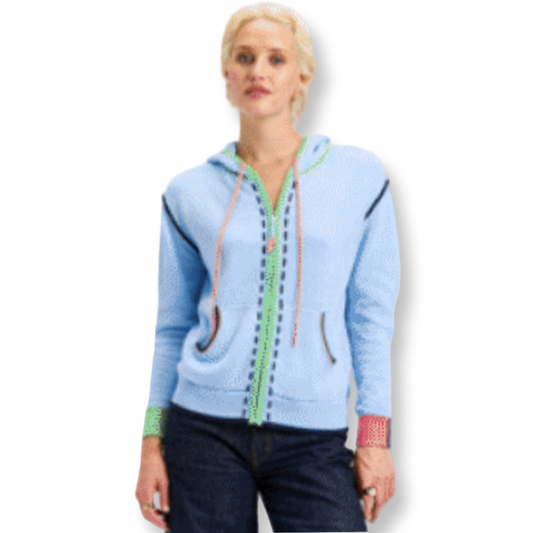Zaket & Plover Threaded Hoodie Cardigan