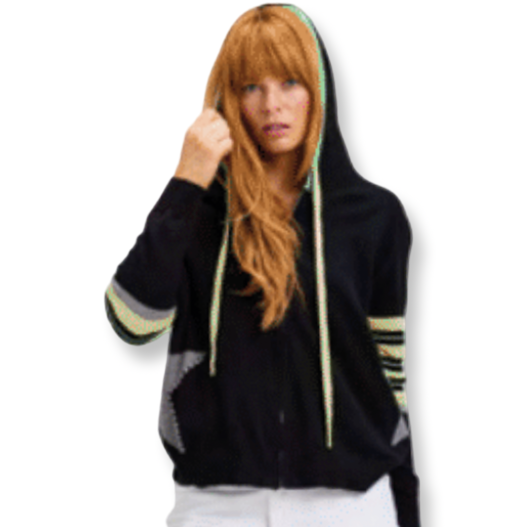 Zaket & Plover Star Hoodie Cardigan