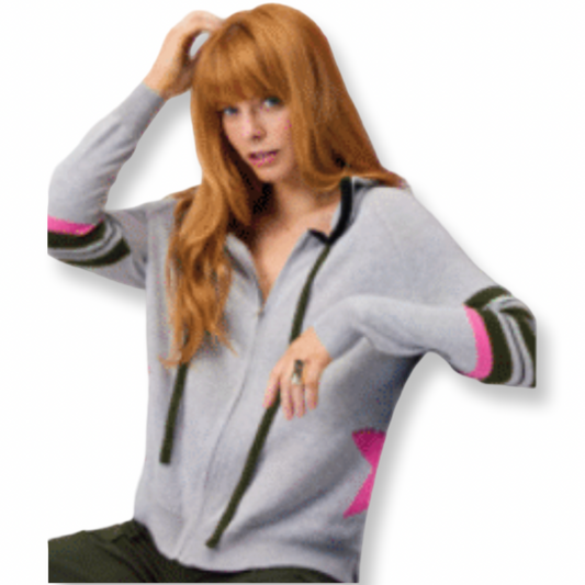 Zaket & Plover Star Hoodie Cardigan