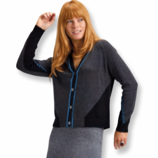 Zaket & Plover Panelled Cardigan