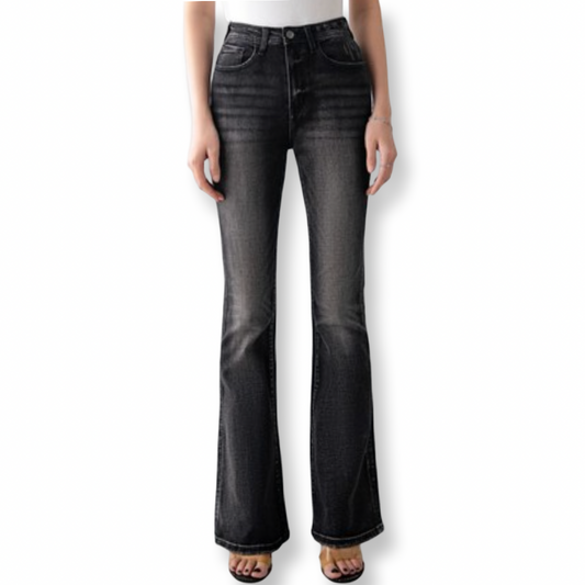 ONN High Rise Flare Leg Black Denim Jeans
