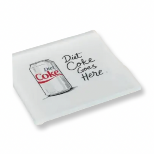 TSC Glass Coaster Set for Diet Coke