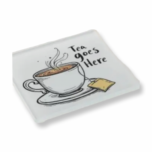 RS Glass Coaster Set Goes Here Glass