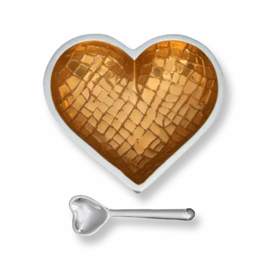 IG Happy Croco Gold Heart with Heart Spoon