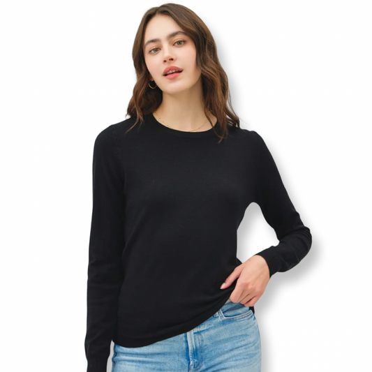 BC Viscose Crew Neck Soft Knit Sweater